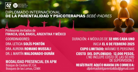 Diplomado Internacional de la Parentalidad y Psicoterapias Bebé-Padres