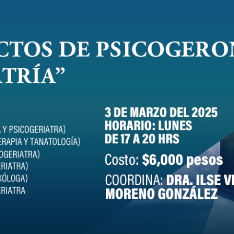 Curso Virtual “Temas selectos de Psicogerontología y Psicogeriatría”